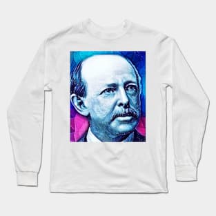 Horatio Alger Snowy Portrait | Horatio Alger Artwork 4 Long Sleeve T-Shirt